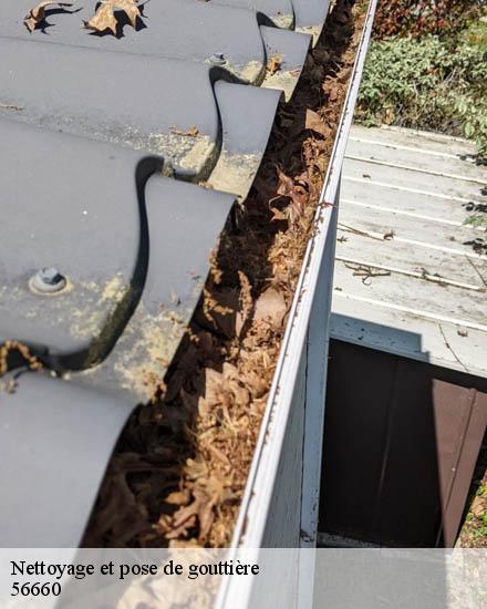 Nettoyage et pose de gouttière  saint-jean-brevelay-56660 MD Couverture 56